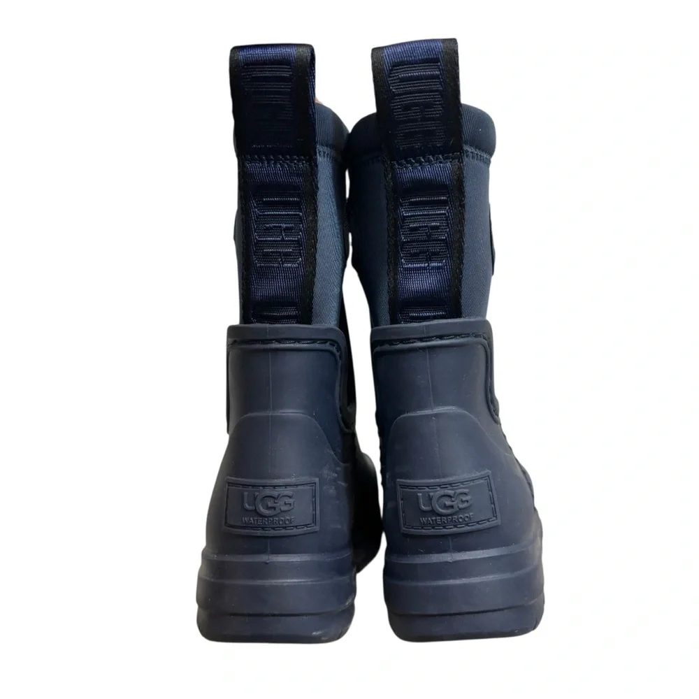 Ugg Toddler Navy Blue Droplet‎ Mini Rain Boots Size 7